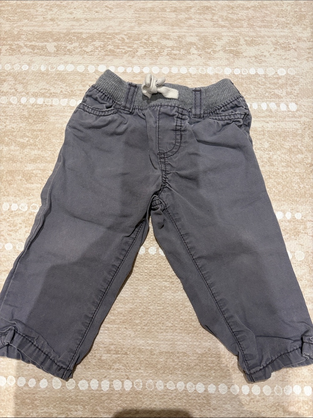 Carter's Dark Gray Pull-On Kids Pants with Drawstring
